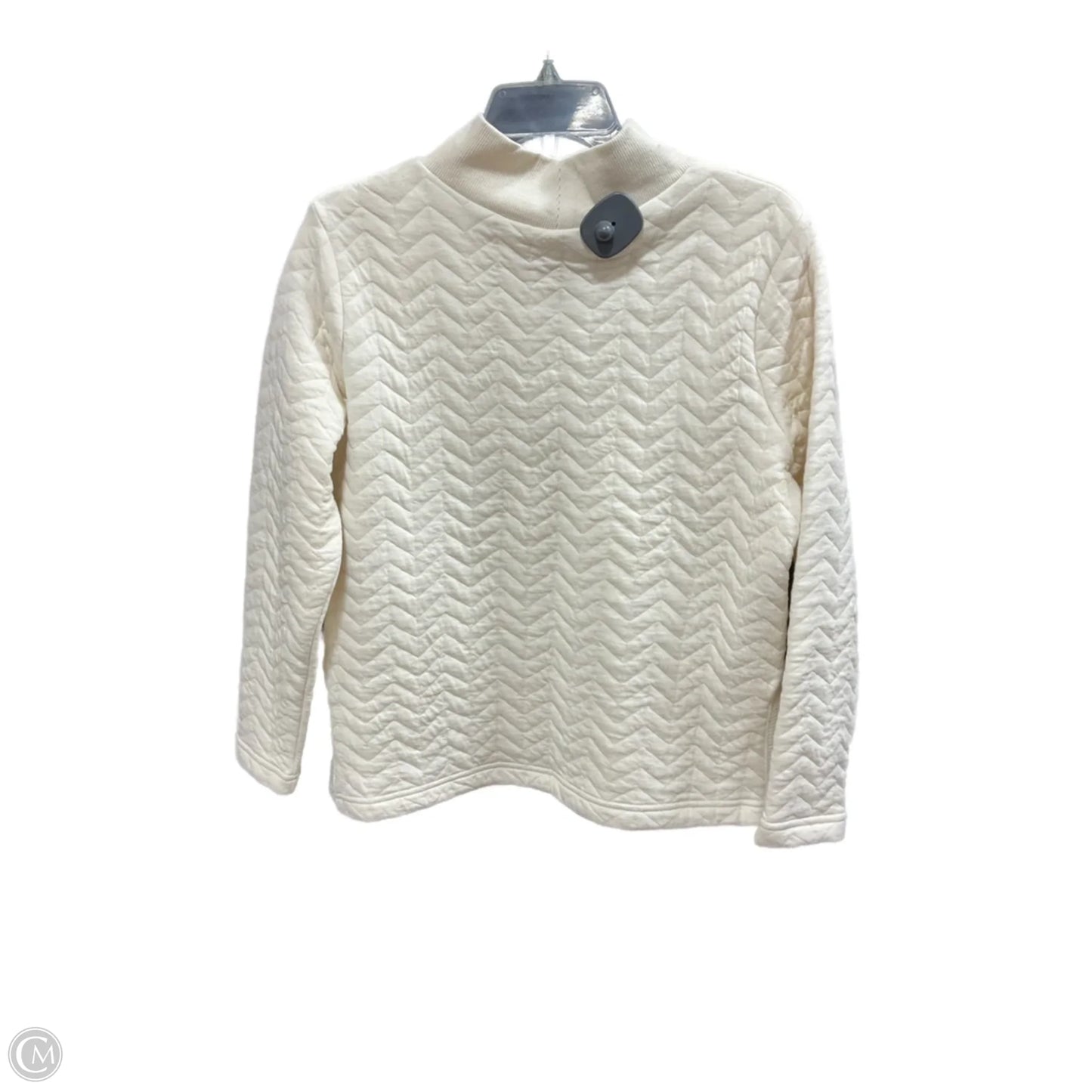 Top Long Sleeve By St Johns Bay In White, Size: M