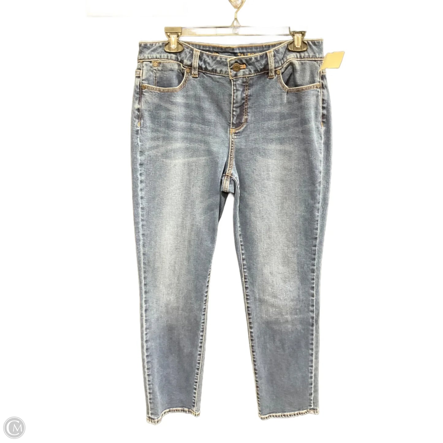 Jeans Straight By Talbots In Blue Denim, Size: 10p