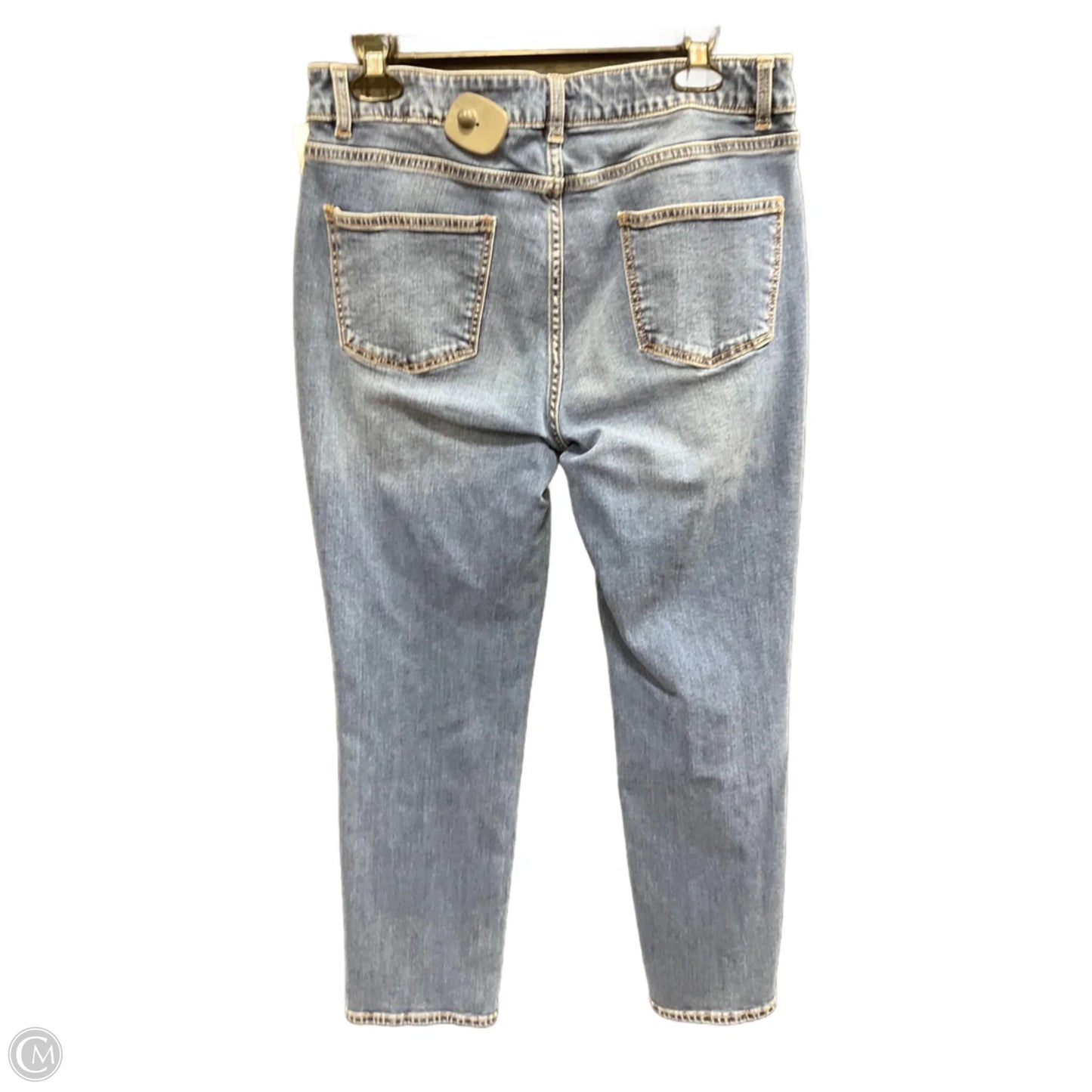 Jeans Straight By Talbots In Blue Denim, Size: 10p