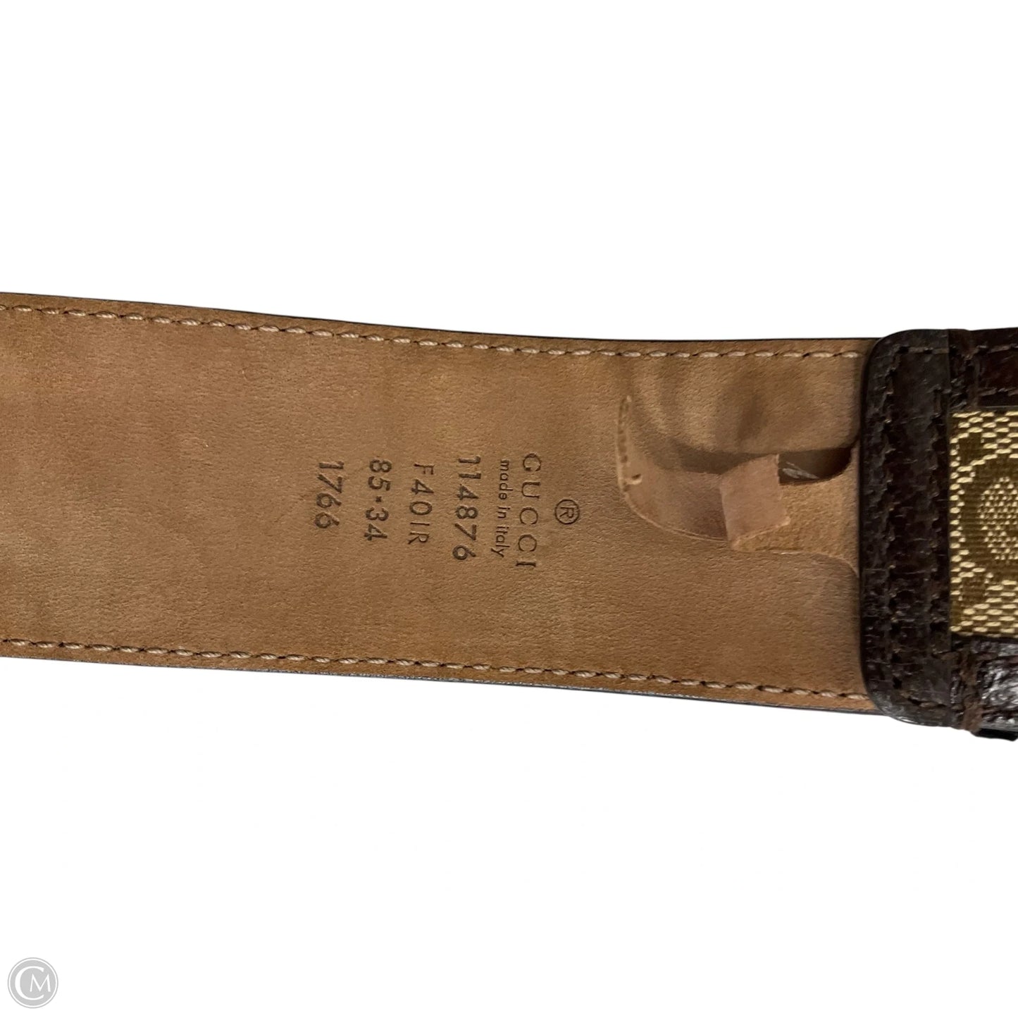 Belt Luxury Designer By Gucci, Size: Small