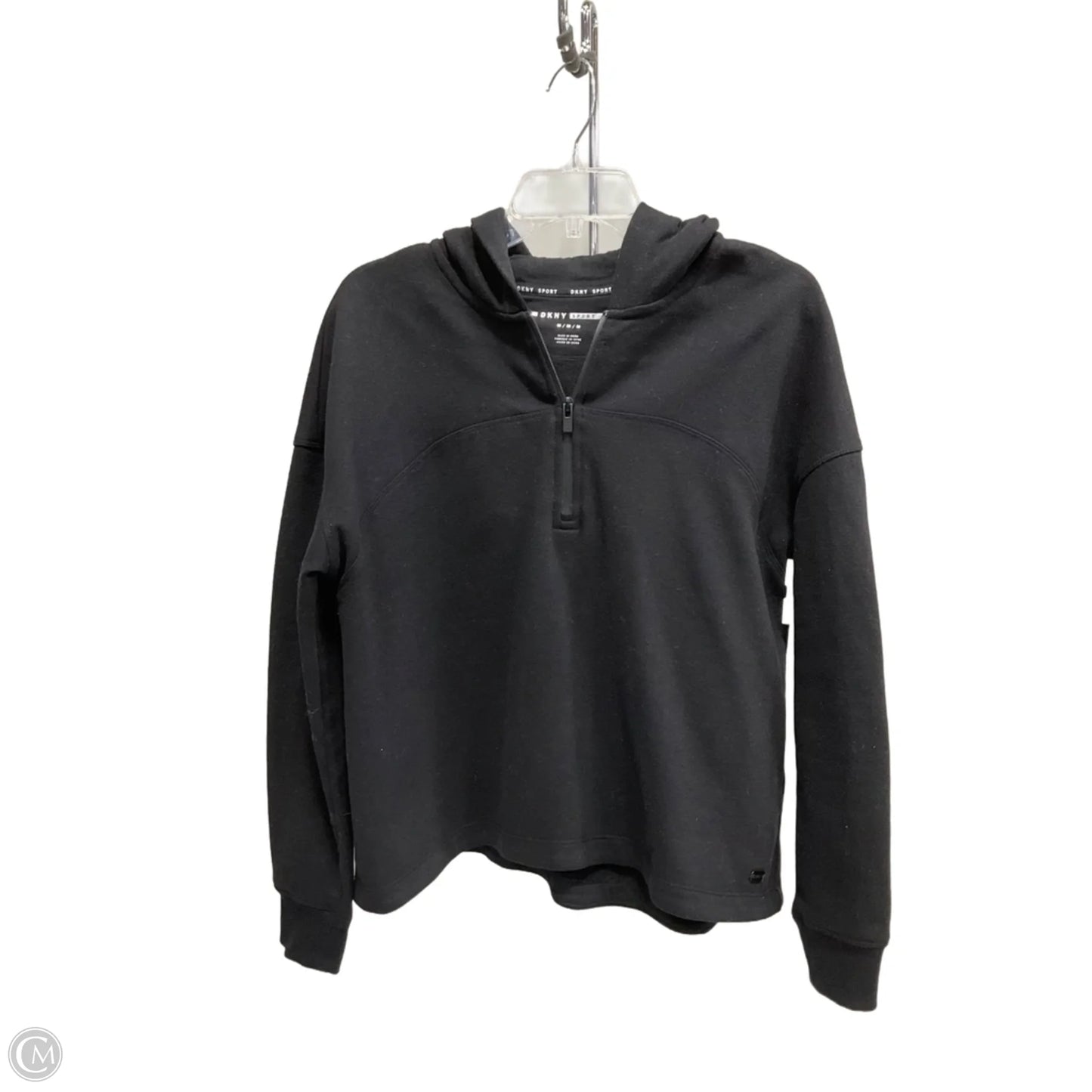 Sweatshirt Hoodie By Dkny In Black, Size: M