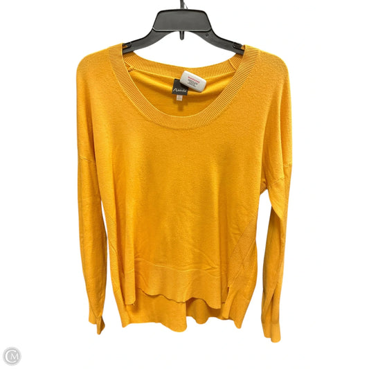 Top Long Sleeve By Aaeda In Yellow, Size: L