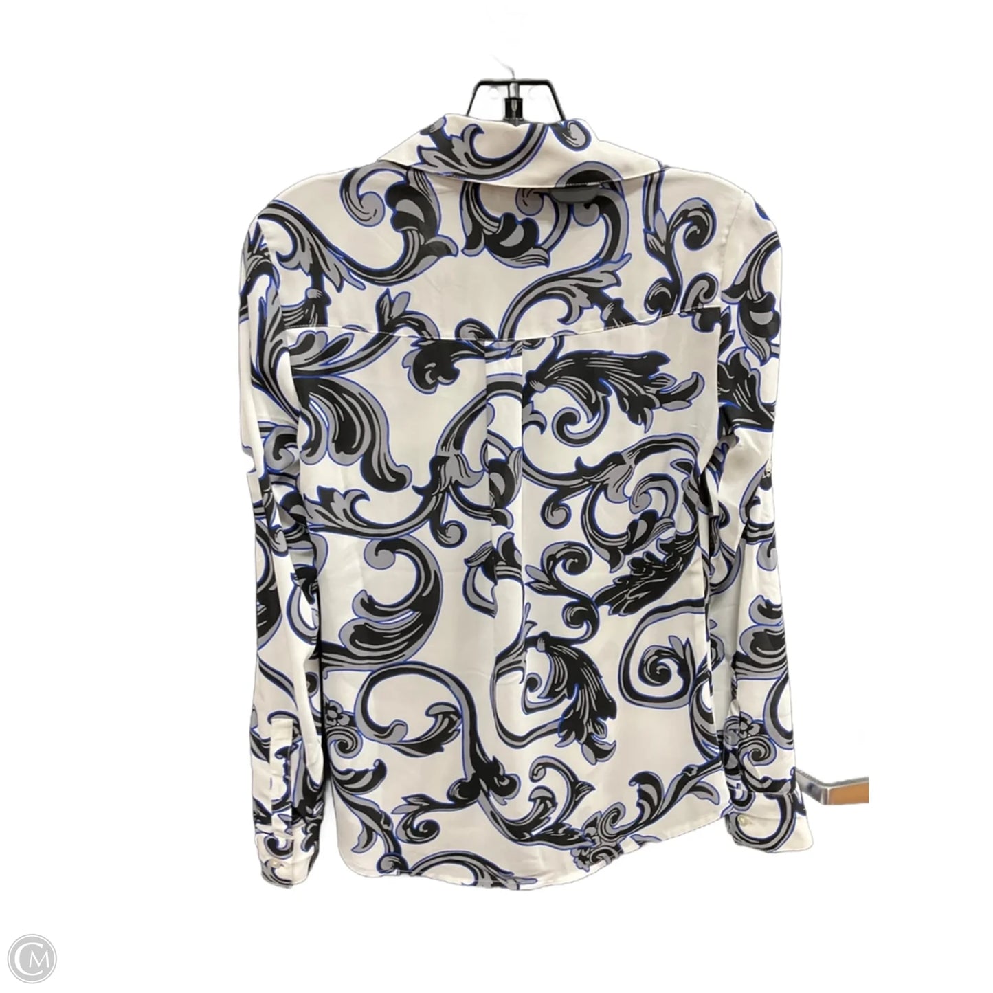 Blouse Long Sleeve By Express In Animal Print, Size: Xs