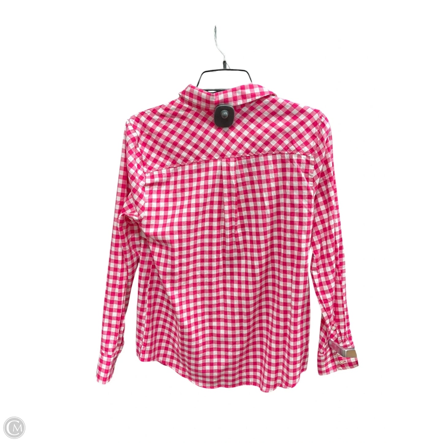 Blouse Long Sleeve By J. Crew In Plaid Pattern, Size: S