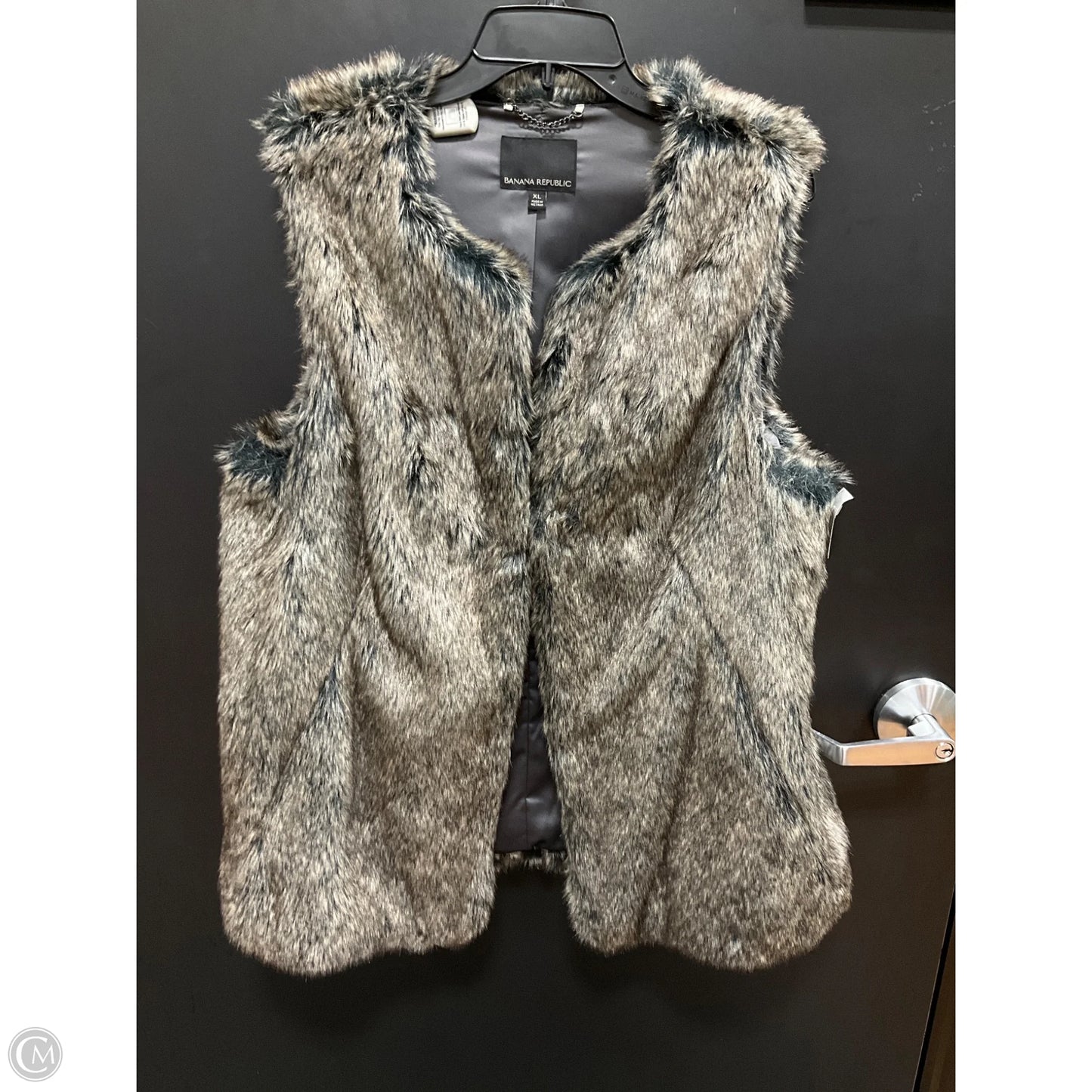 Vest Faux Fur & Sherpa By Banana Republic In Beige, Size: Xl