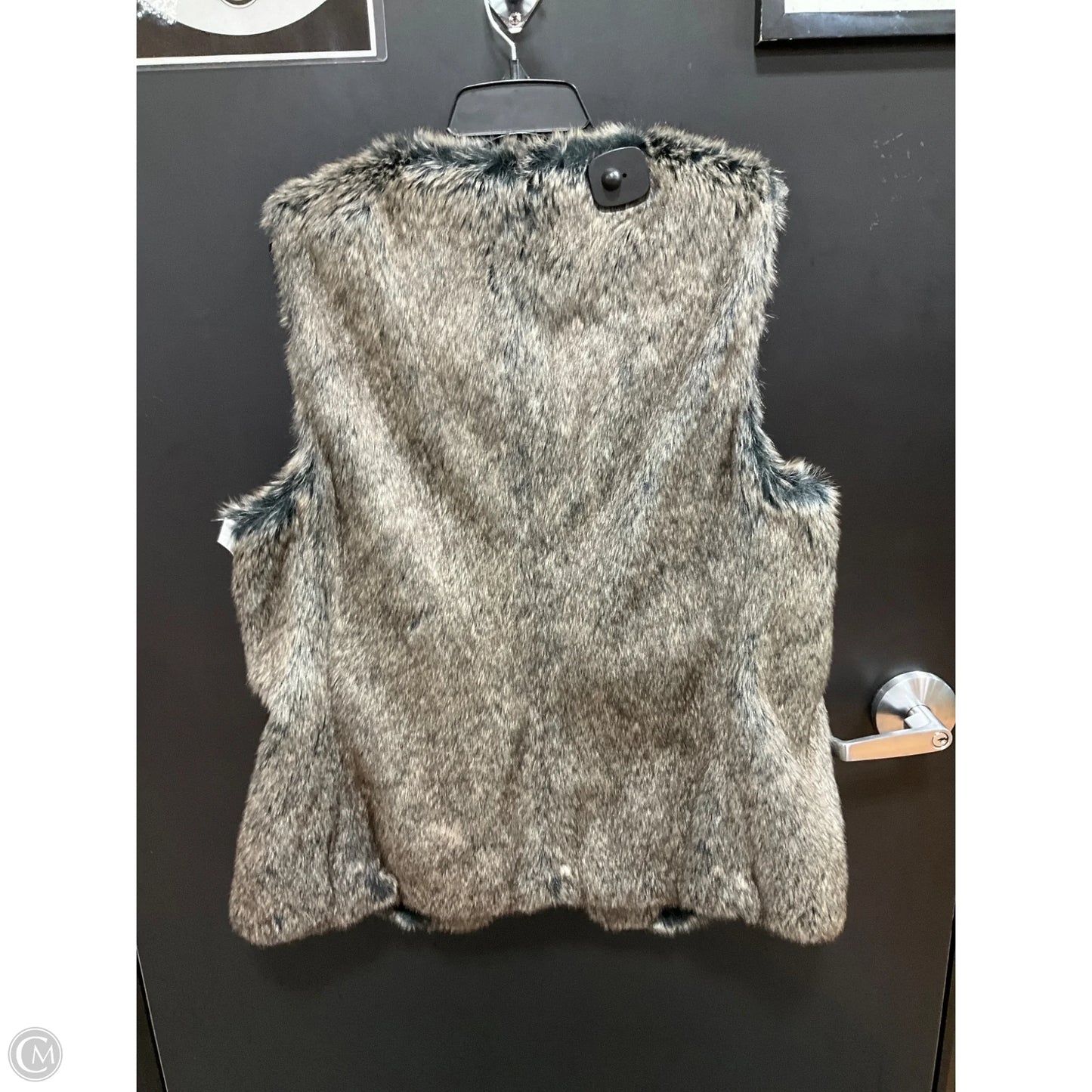 Vest Faux Fur & Sherpa By Banana Republic In Beige, Size: Xl