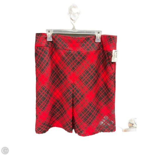 Skirt Mini & Short By Talbots In Red, Size: 14