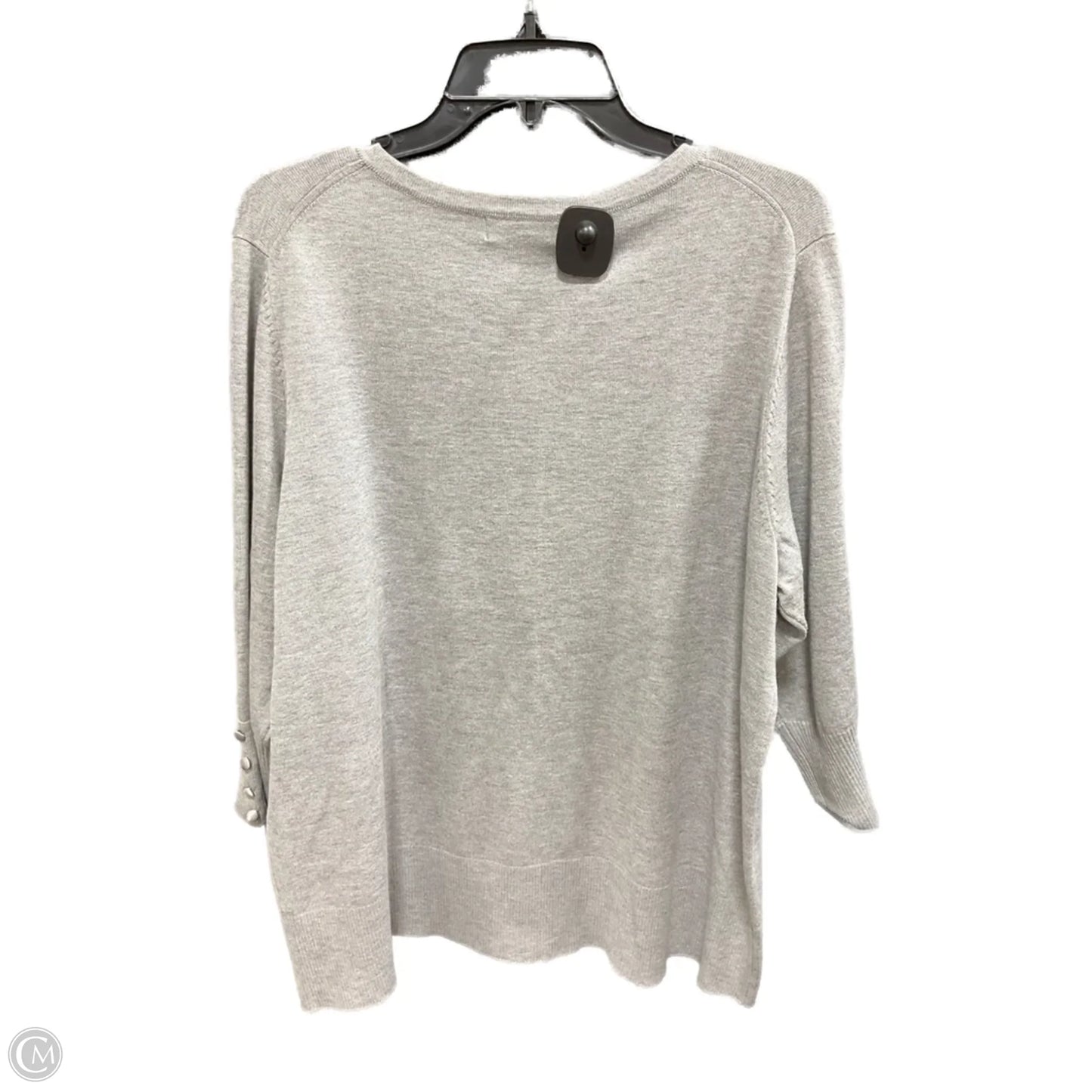 Cardigan By Grace In Grey, Size: 1x