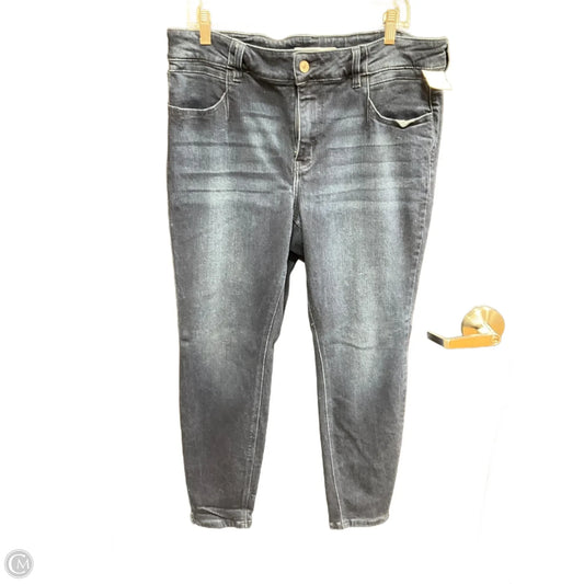 Jeans Skinny By Kancan In Blue Denim, Size: 18