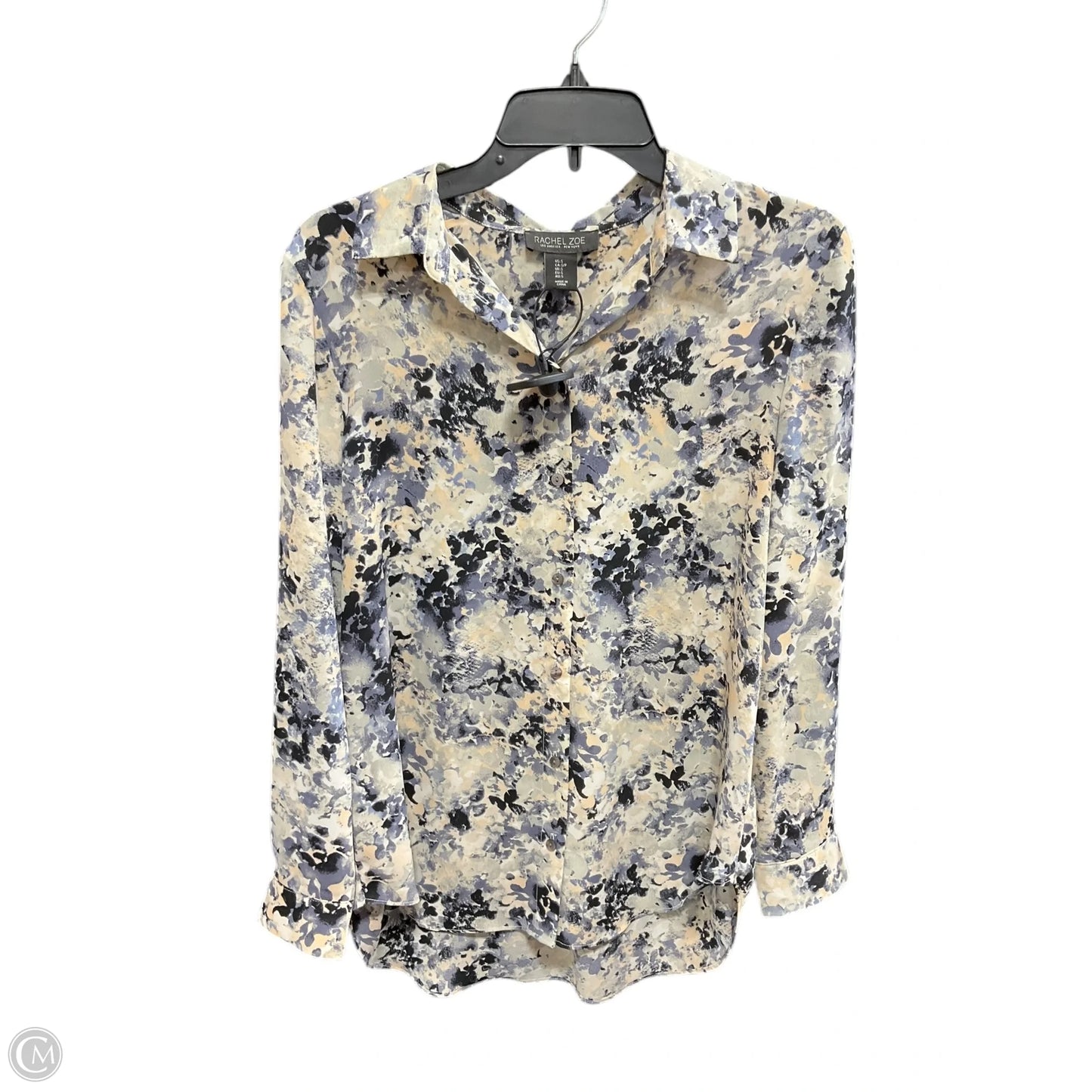 Blouse Long Sleeve By Rachel Zoe In Beige, Size: S