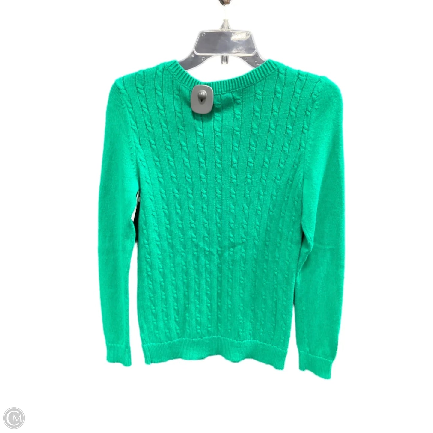 Top Long Sleeve By Talbots In Green, Size: Xs