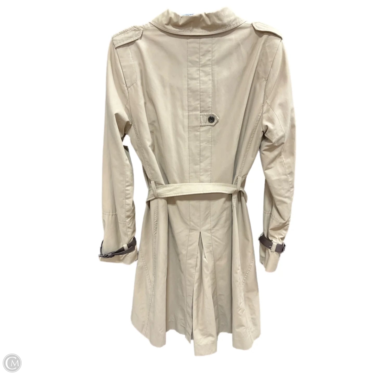 Coat Trench Coat By Vince Camuto In Beige, Size: L
