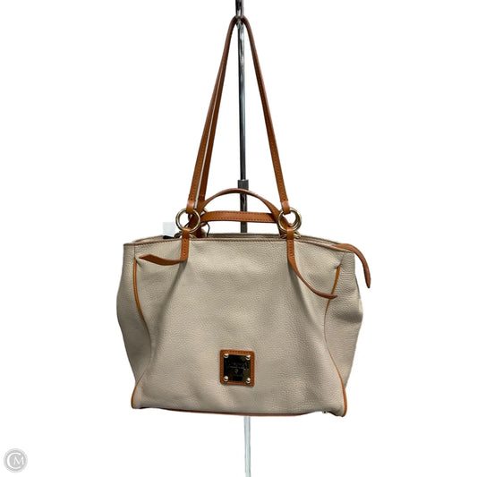 Handbag Leather By Valentina, Size: Medium