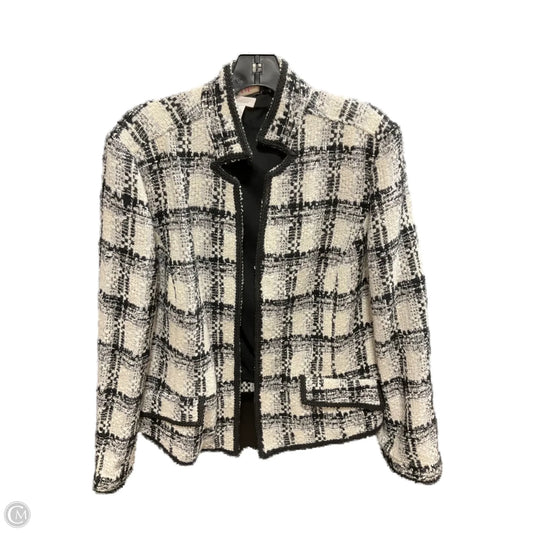 Blazer By Chicos In Black & White, Size: Xl