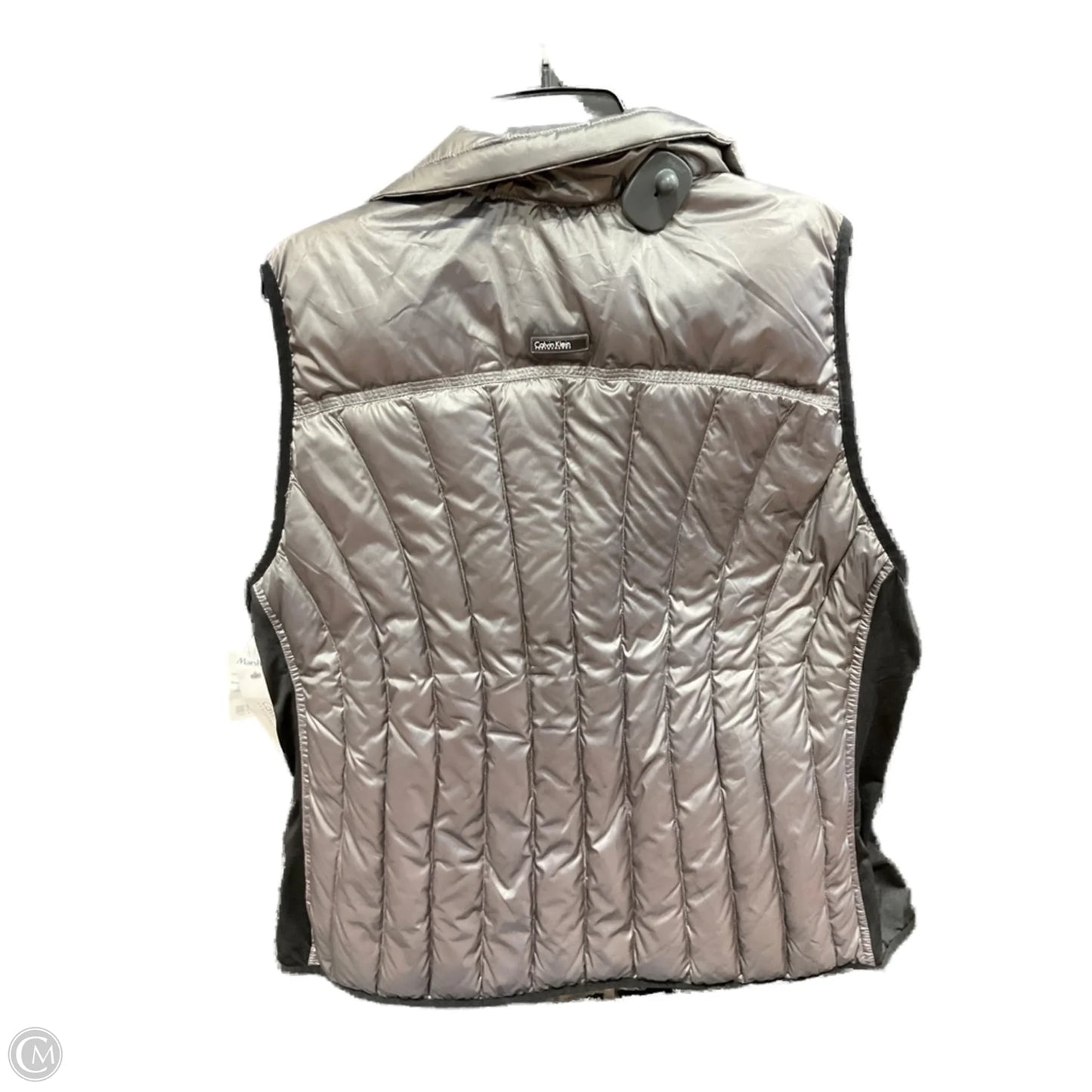 Vest Puffer & Quilted By Calvin Klein Performance In Grey, Size: 3x