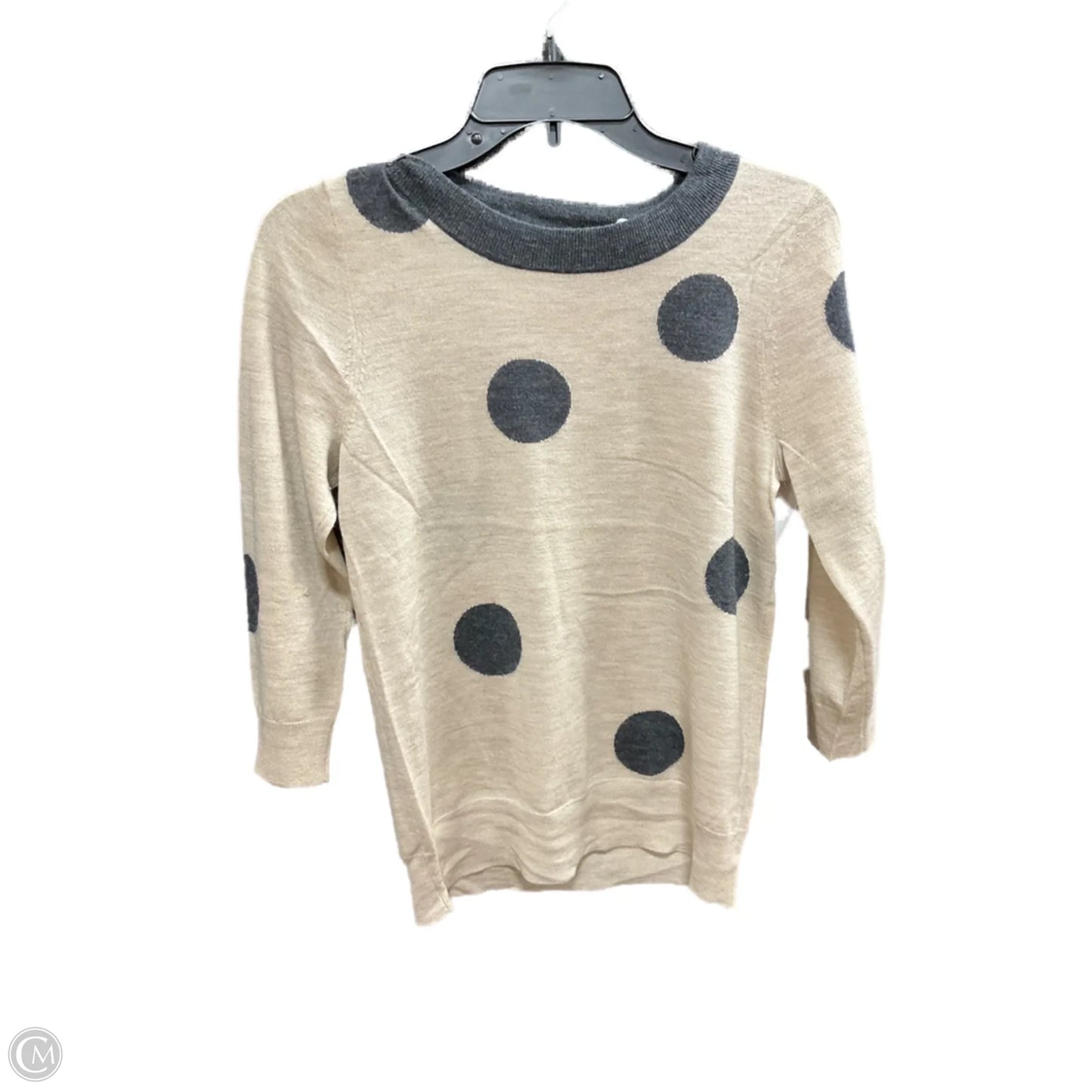 Top Long Sleeve By J. Crew In Polkadot Pattern, Size: S