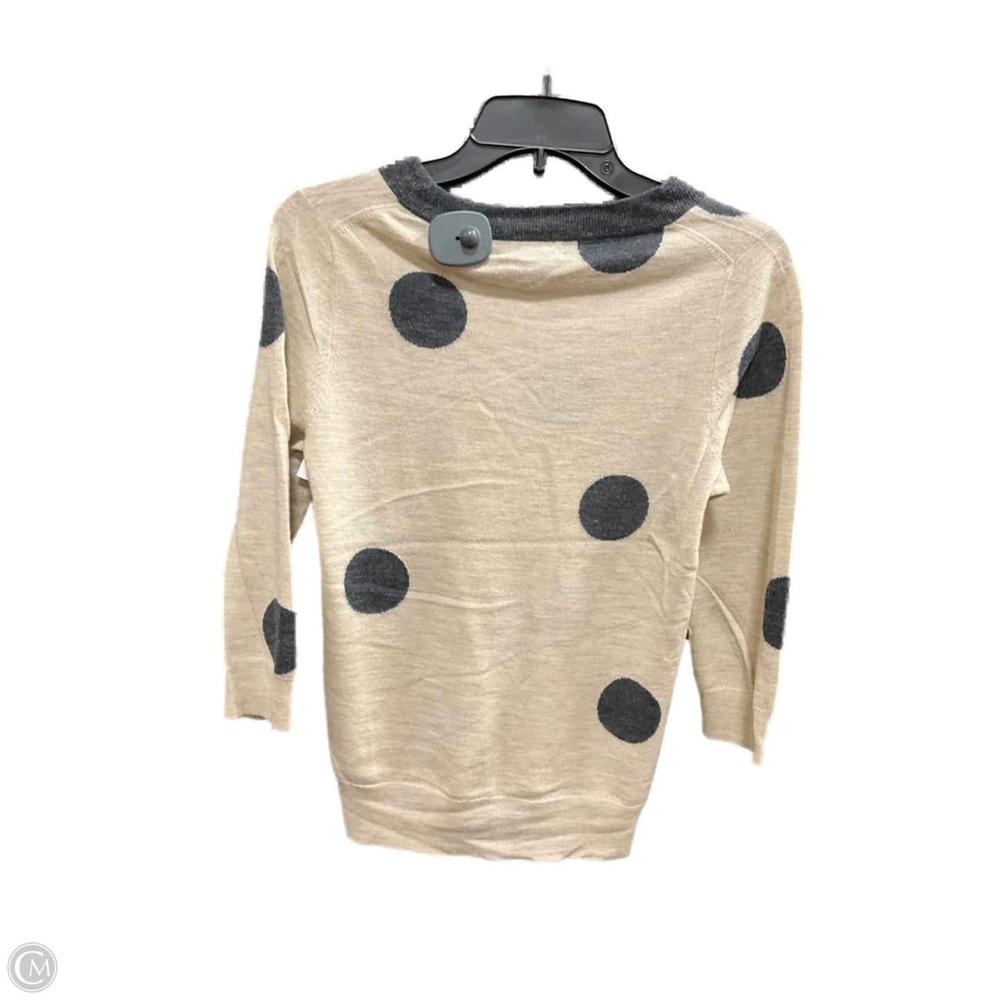 Top Long Sleeve By J. Crew In Polkadot Pattern, Size: S