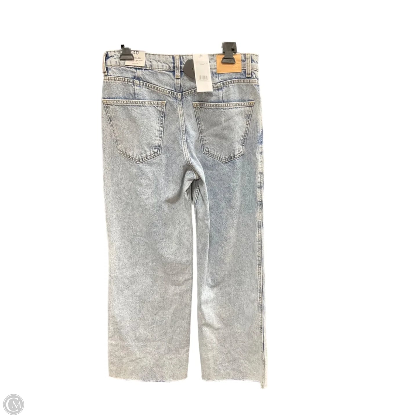 Jeans Wide Leg By Mng In Blue Denim, Size: 8