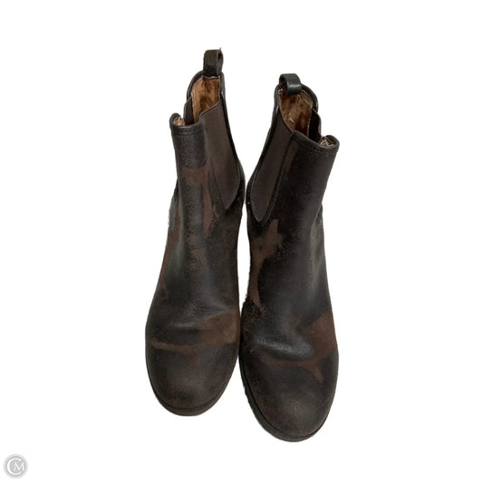 Boots Ankle Heels By Donald Pliner In Brown, Size: 8.5