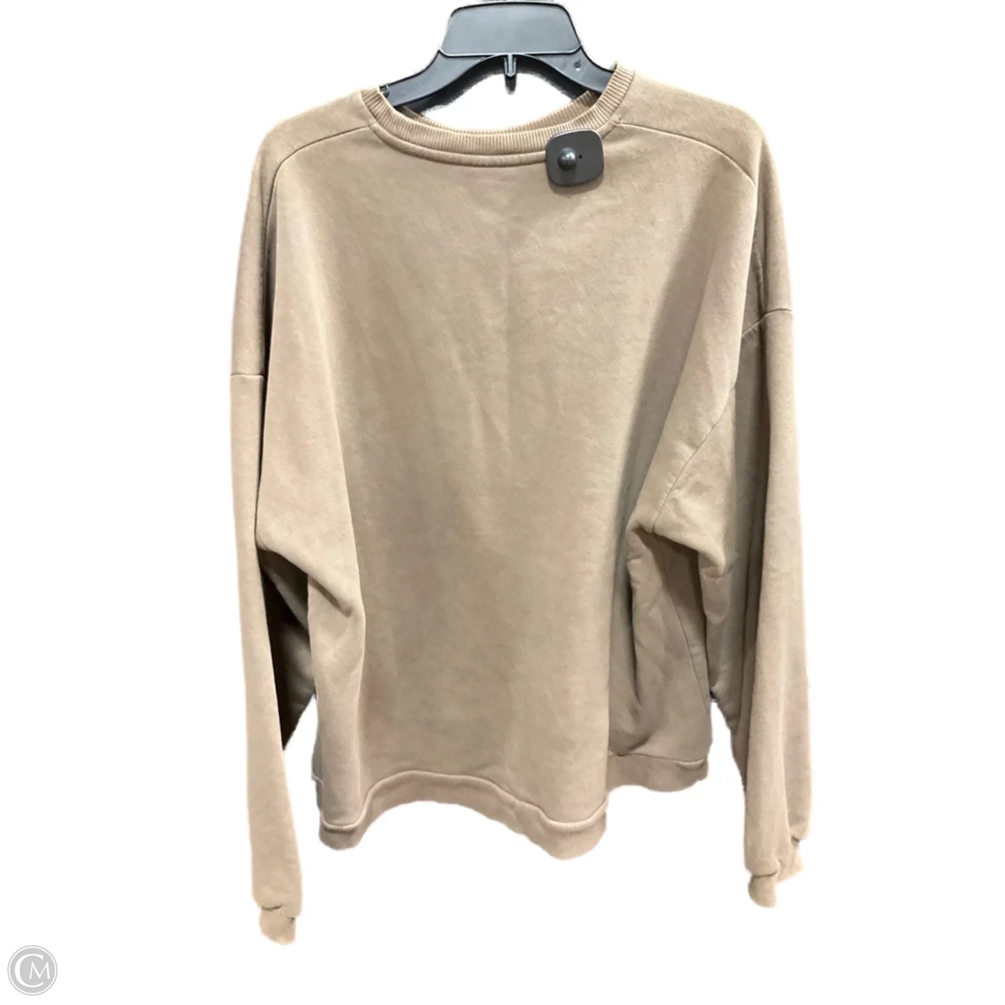 Sweatshirt Crewneck By Cmb In Beige, Size: S