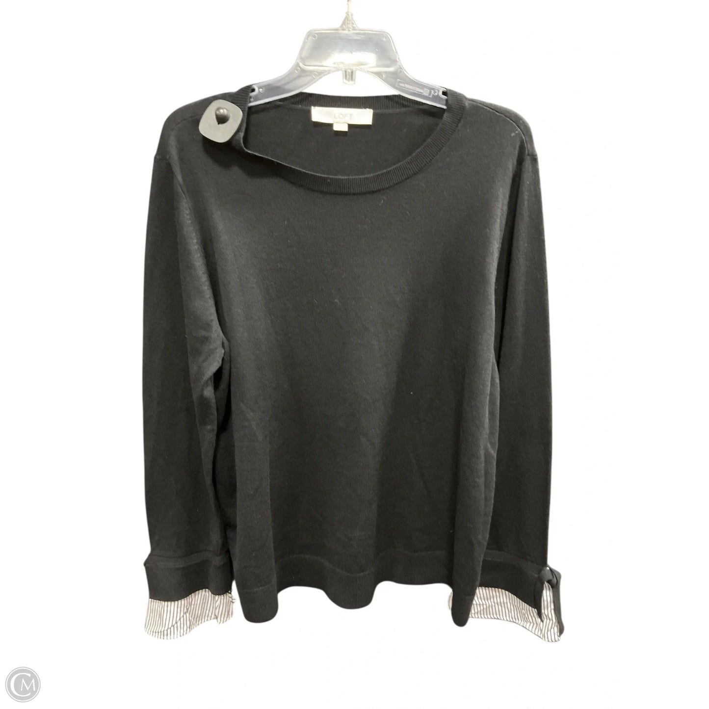 Top Long Sleeve By Loft In Black, Size: Xl