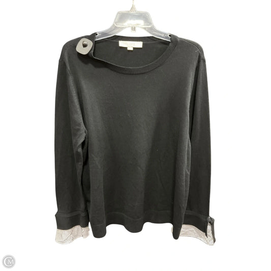 Top Long Sleeve By Loft In Black, Size: Xl