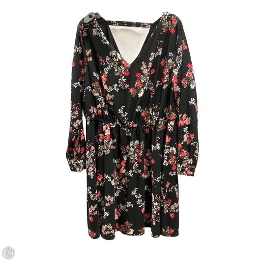 Dress Casual Midi By Loft In Floral Print, Size: 18