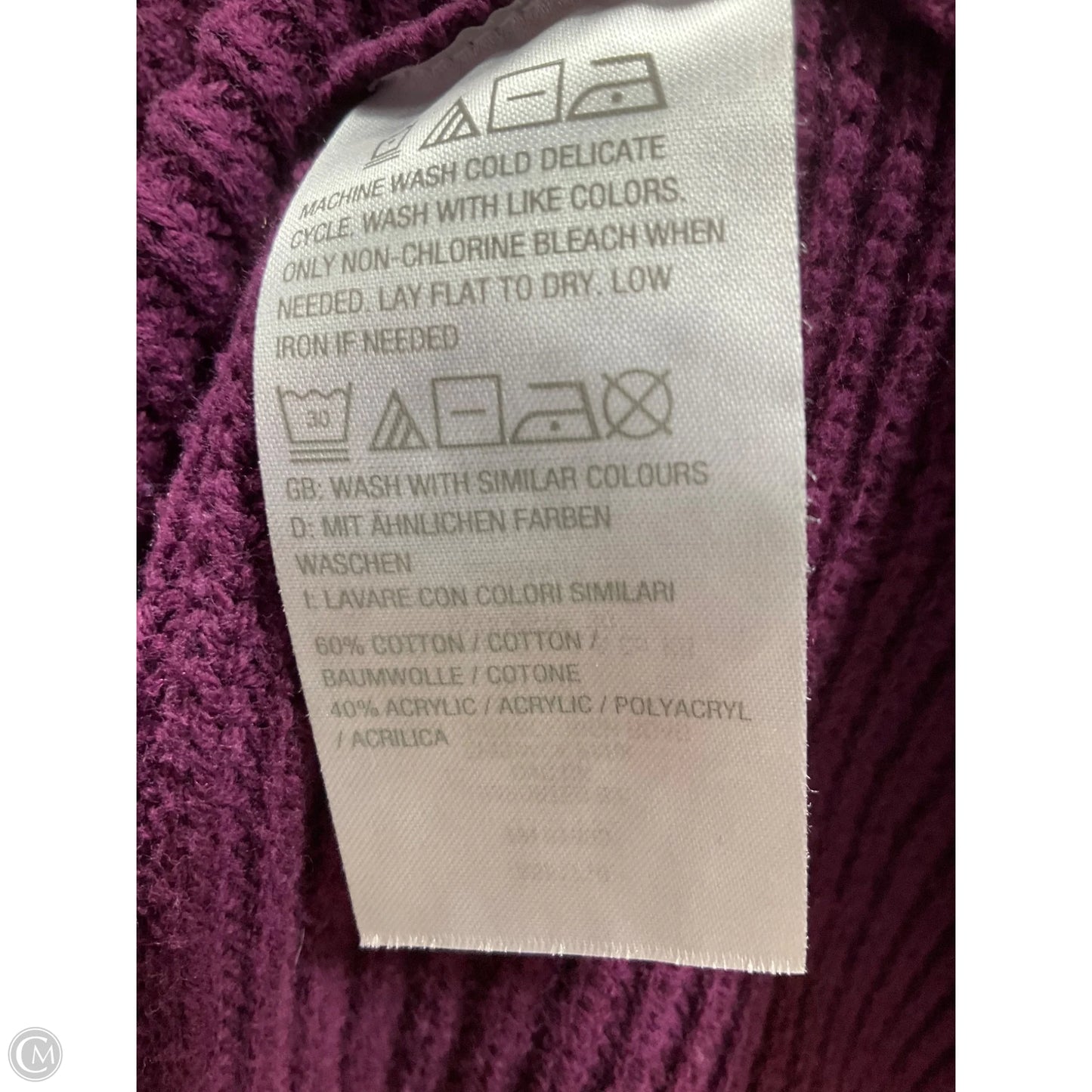 Sweater By Cme In Purple, Size: 2x