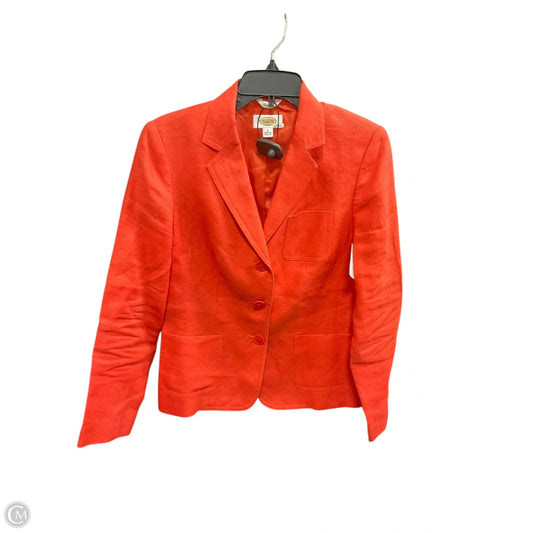 Blazer By Talbots In Orange, Size: 4