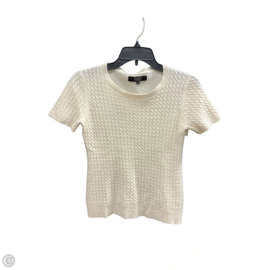 Top Short Sleeve By Alex Marie In Cream, Size: S