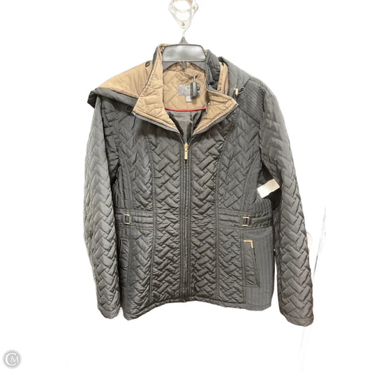 Coat Puffer & Quilted By Gallery In Black, Size: Xl