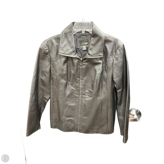 Jacket Leather By East 5th In Black, Size: Lp