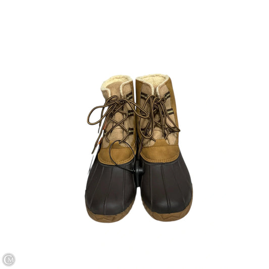 Boots Snow By Sporto In Brown, Size: 10