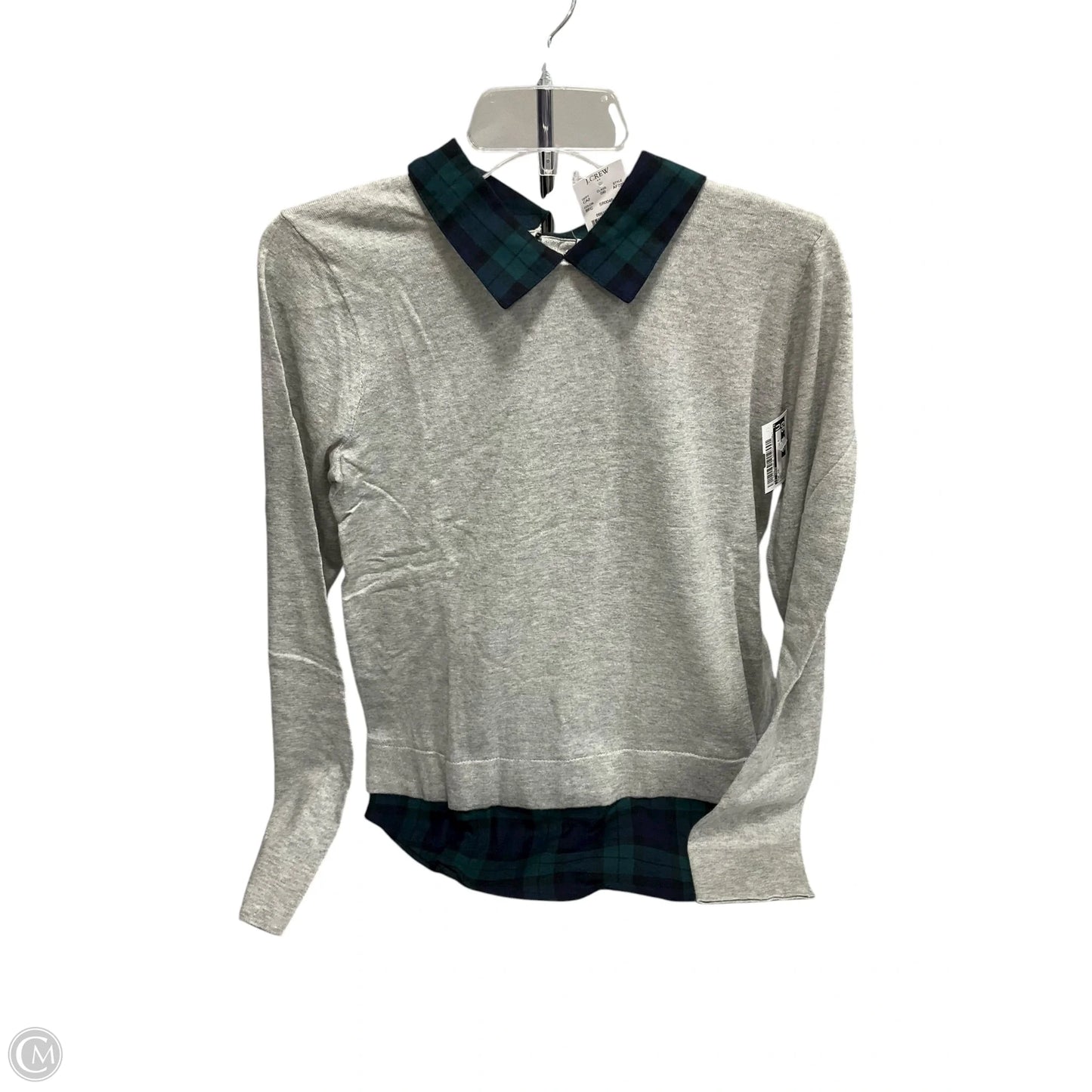 Top Long Sleeve By J. Crew In Grey, Size: S