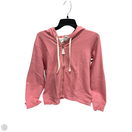 Sweatshirt Hoodie By J. Crew In Pink, Size: S