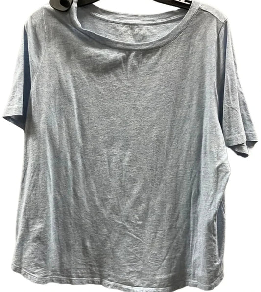 Top Short Sleeve By Loft In Blue, Size: Xxl