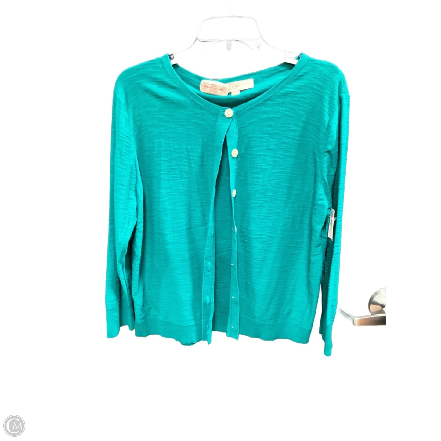 Cardigan By Loft In Teal, Size: Xl