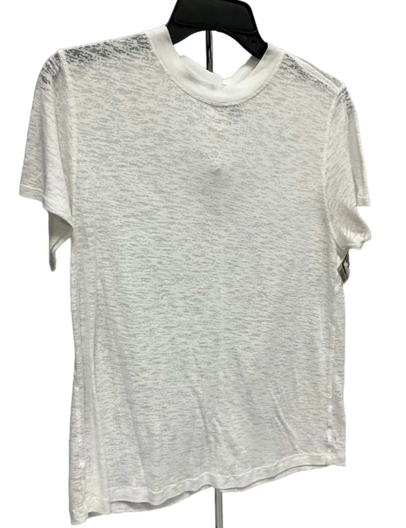 Athletic Top Short Sleeve By Lululemon In White, Size: 6
