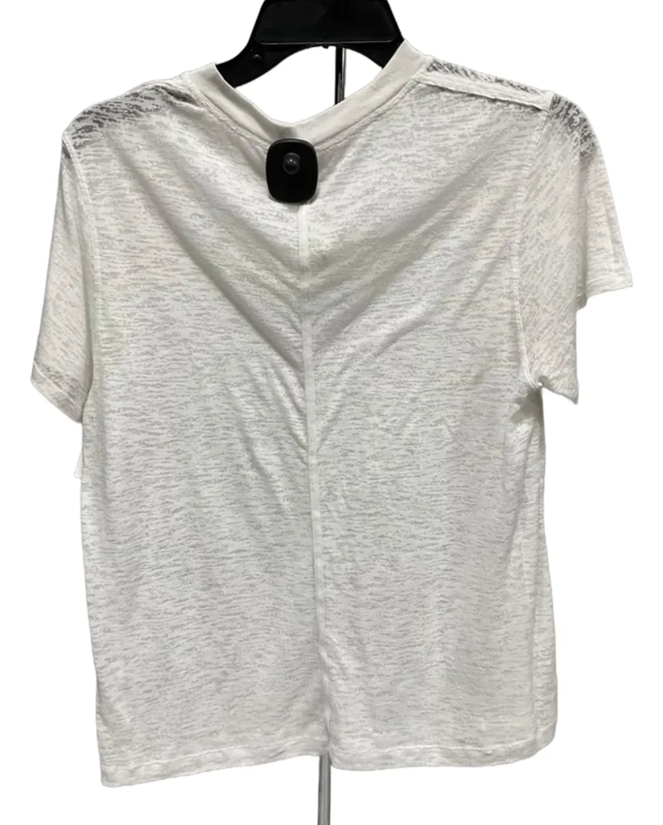Athletic Top Short Sleeve By Lululemon In White, Size: 6