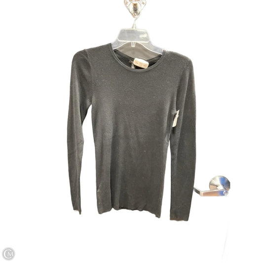 Top Long Sleeve By Ann Taylor In Black, Size: S