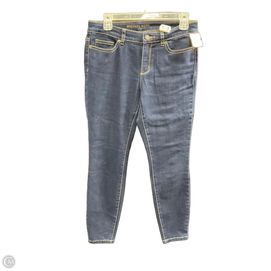 Jeans Skinny By Michael By Michael Kors In Blue Denim, Size: 4