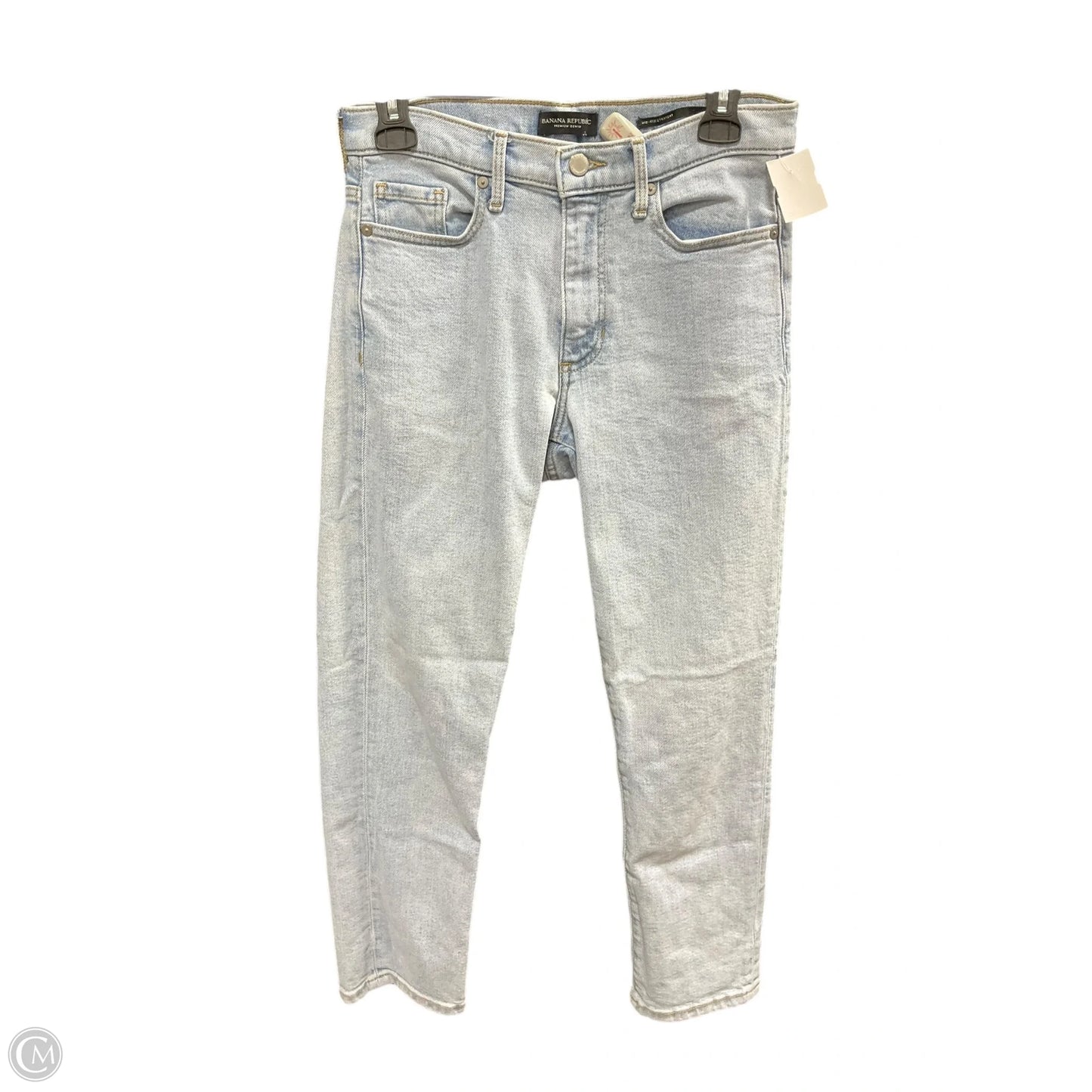 Jeans Straight By Banana Republic In Blue Denim, Size: 2