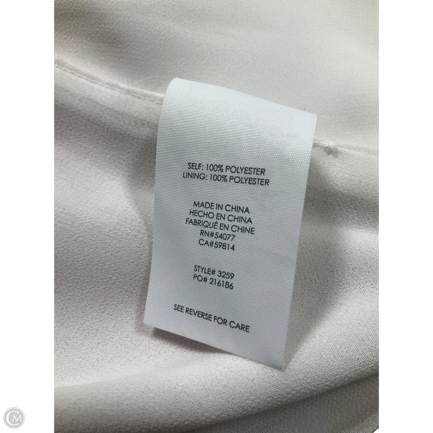 Top Sleeveless By Cabi In Cream, Size: 2