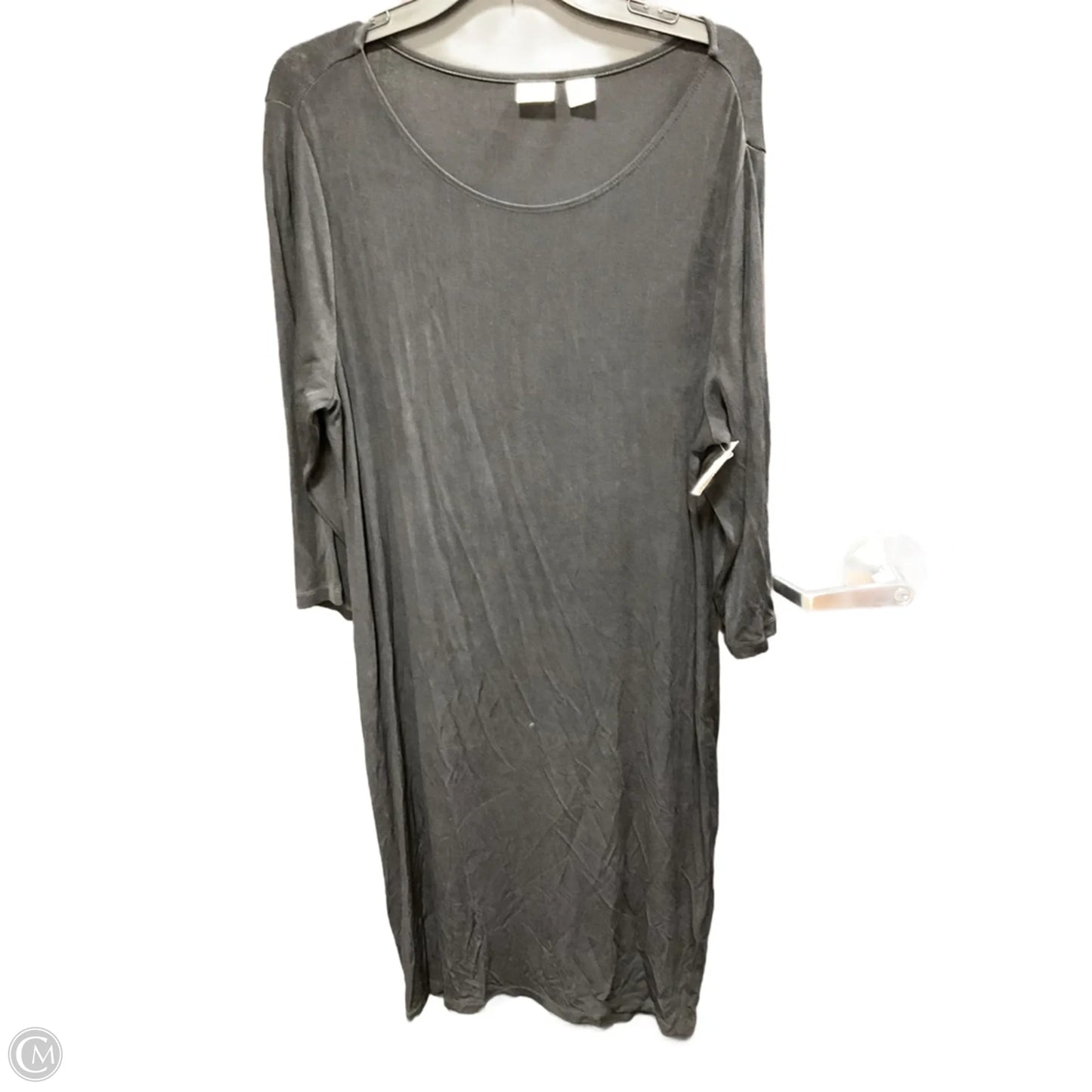 Dress Casual Midi By Chicos In Black, Size: Xl