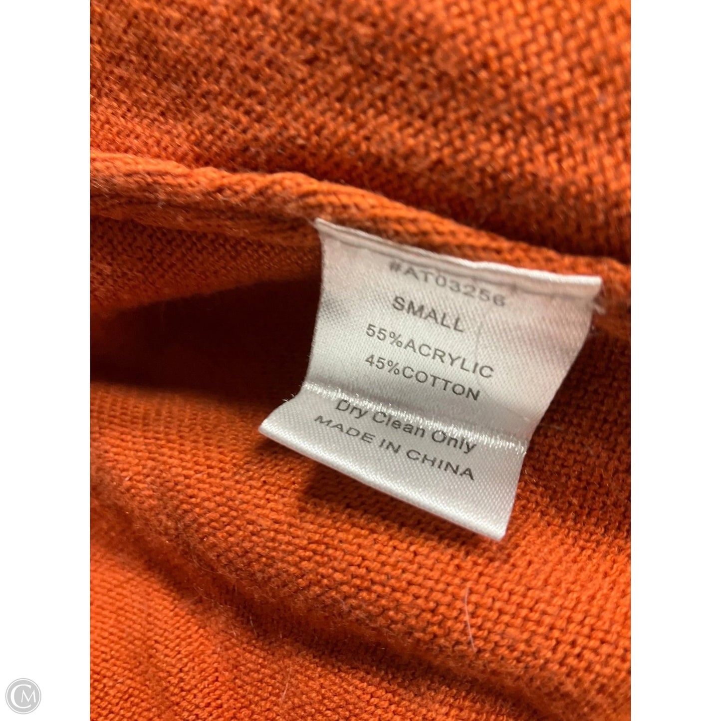 Top Long Sleeve By Lumiere In Orange, Size: S