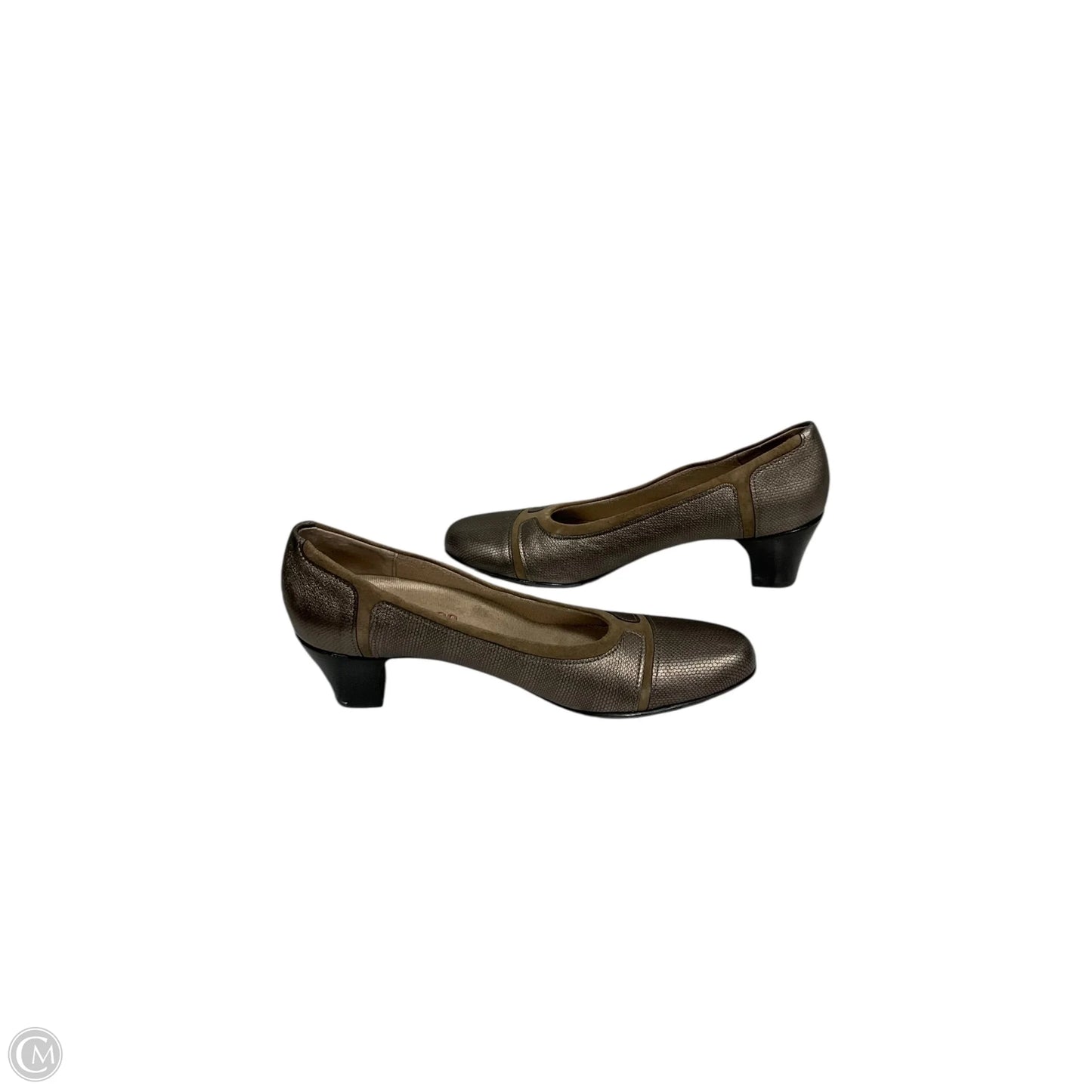 Shoes Heels Block By Munro In Gold, Size: 8