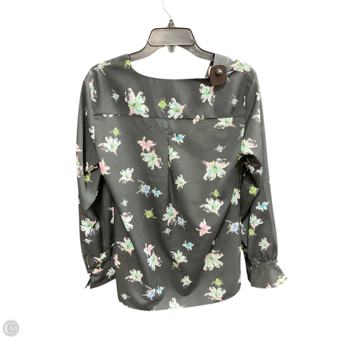 Top Long Sleeve By Banana Republic In Floral Print, Size: M