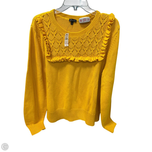 Sweater By Talbots In Yellow, Size: Xl