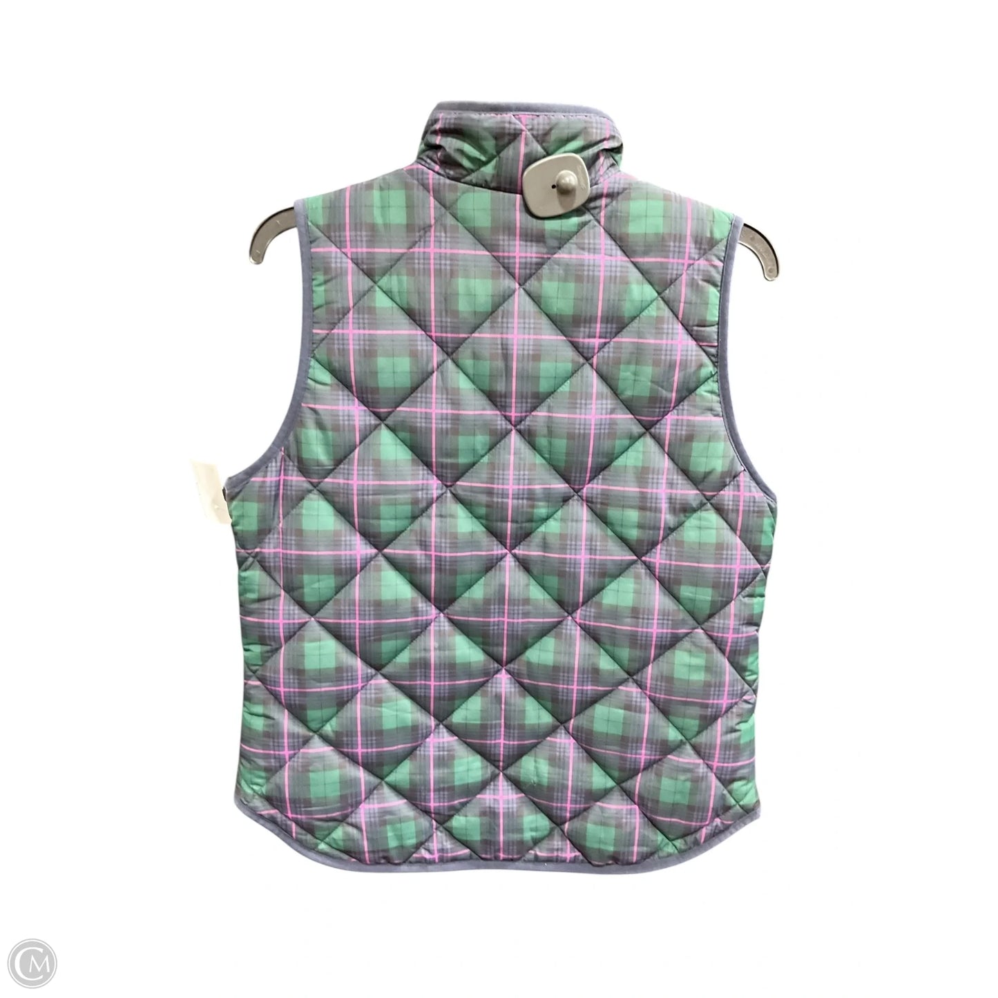 Vest Puffer & Quilted By J. Crew In Plaid Pattern, Size: S
