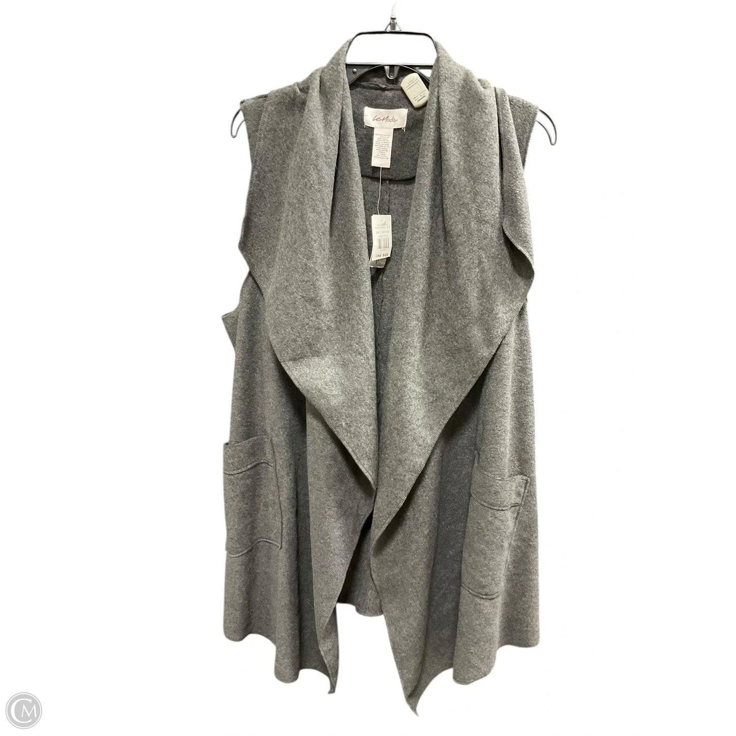 Vest Other By Clothes Mentor In Grey, Size: Osfm